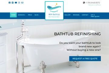 Сайт реставрации ванн в Сакрменто, Калифорния